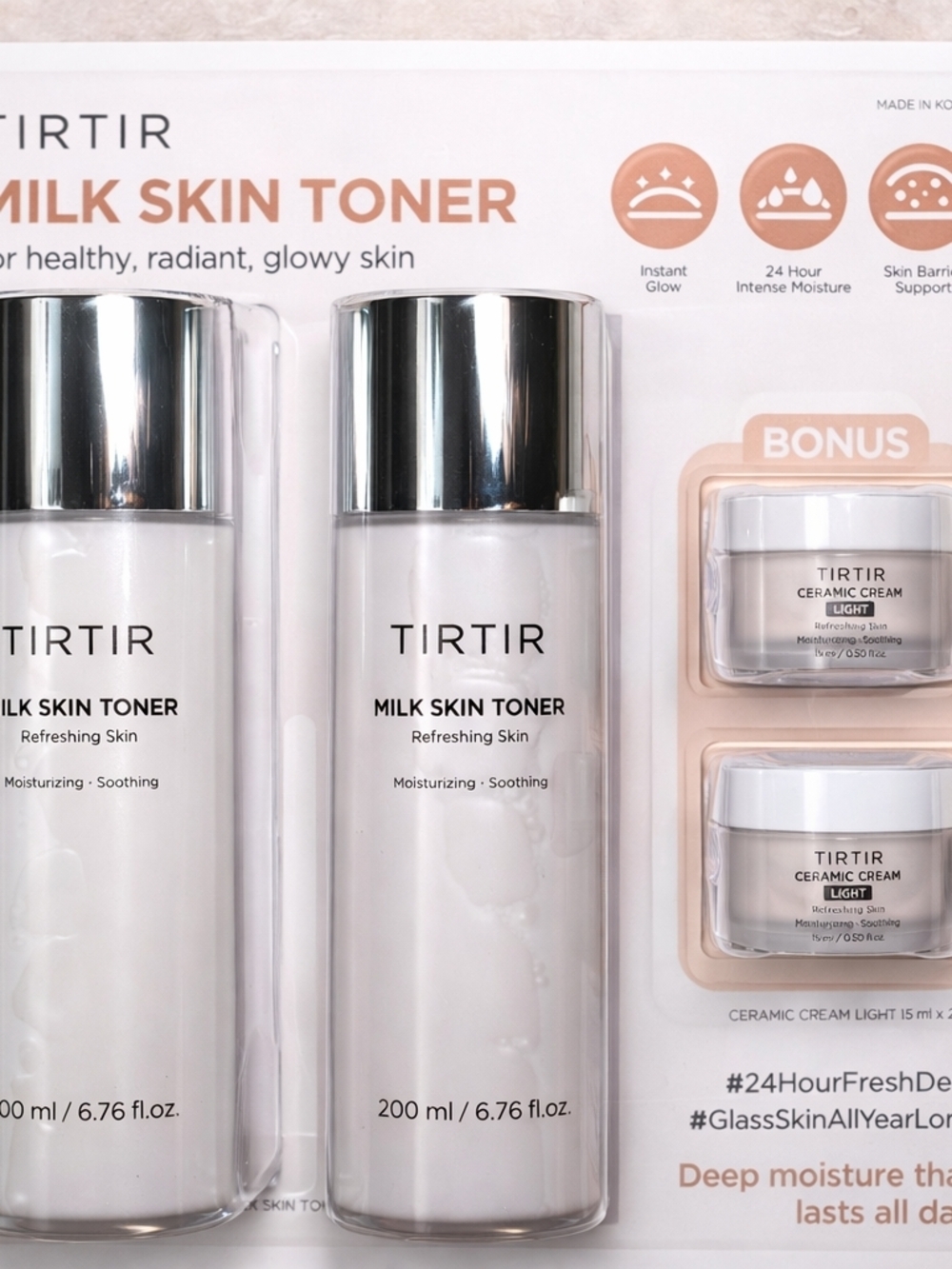 TIRTIR Rice Toner Glow Set - Fresh Dew (Beige)